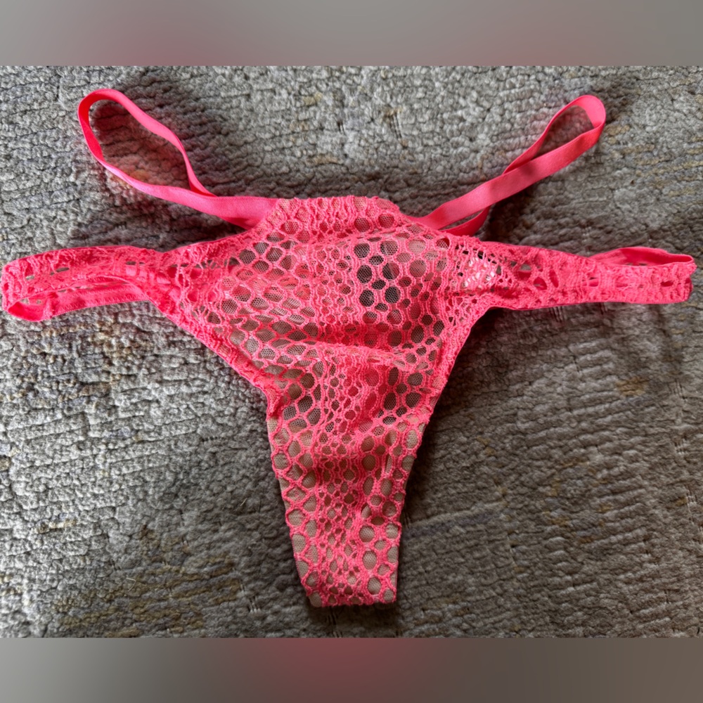 Victoria's Secret Pink Lace Thong